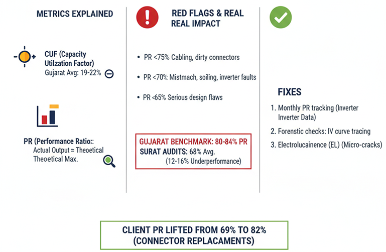 Performance Ratio (PR) vs CUF Quality vs. Quantity